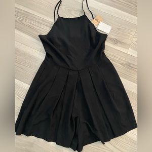 1. State Pleat Front High Neck Romper Size Small NWT